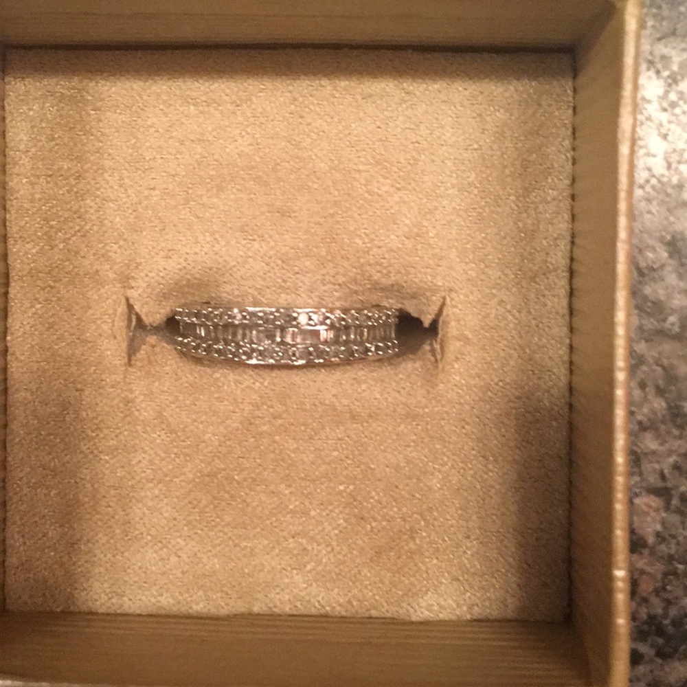 .50 carat Diamond and Moissanite band